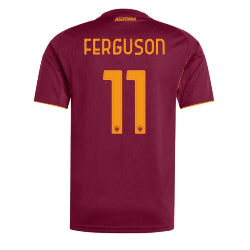 Stroje piłkarskie AS Roma Evan Ferguson #11 Koszulka Podstawowej 2025-26 Krótki Rękaw
